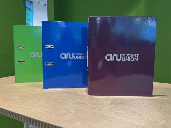 Student Union branded Lever Arch Files