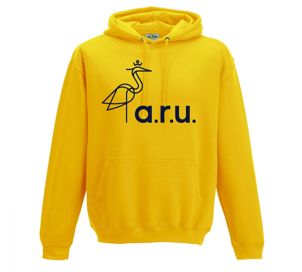 Yellow Large Heron Logo Hoodie